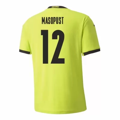 Mujer Selección de fútbol de la República Checa Camiseta Lukas Masopust #12 2ª Equipación Verde claro 2021 Chile