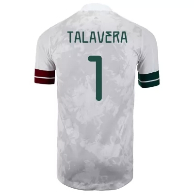 Niño Selección de fútbol de México Camiseta Alfredo Talavera #1 2ª Equipación Blanco negro 2021 Chile