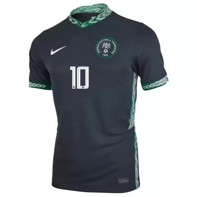 Niño Selección De Fútbol De Nigeria Camiseta Joe Aribo #10 2ª Equipación Negro 2021 Chile