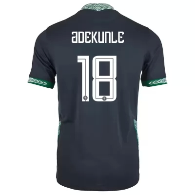 Mujer Selección de fútbol de Nigeria Camiseta Adeleke Adekunle #18 2ª Equipación Negro 2021 Chile
