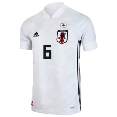 Mujer Selección de fútbol de Japón Camiseta Wataru Endo #6 2ª Equipación Blanco 2021 Chile