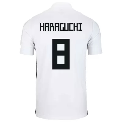 Mujer Selección de fútbol de Japón Camiseta Genki Haraguchi #8 2ª Equipación Blanco 2021 Chile