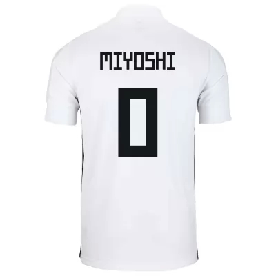 Niño Selección De Fútbol De Japón Camiseta Koji Miyoshi #0 2ª Equipación Blanco 2021 Chile