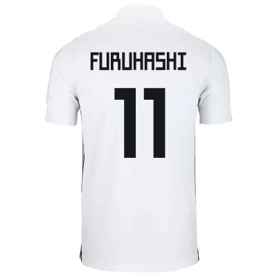 Hombre Selección De Fútbol De Japón Camiseta Kyogo Furuhashi #11 2ª Equipación Blanco 2021 Chile