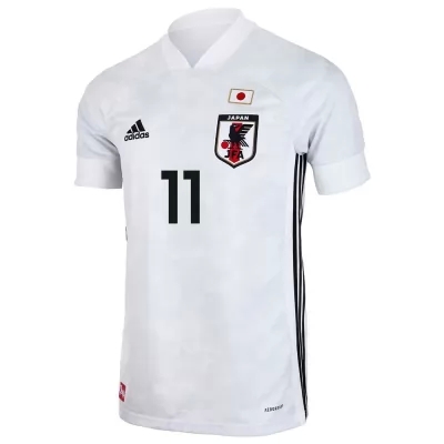 Hombre Selección De Fútbol De Japón Camiseta Kyogo Furuhashi #11 2ª Equipación Blanco 2021 Chile