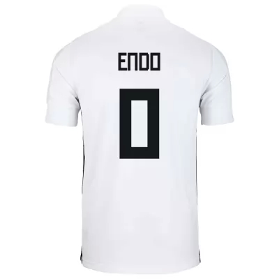 Mujer Selección de fútbol de Japón Camiseta Keita Endo #0 2ª Equipación Blanco 2021 Chile