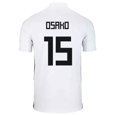 Mujer Selección de fútbol de Japón Camiseta Yuya Osako #15 2ª Equipación Blanco 2021 Chile