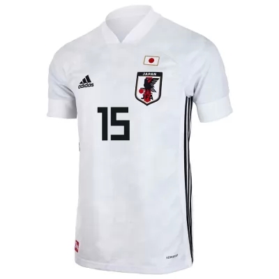 Hombre Selección De Fútbol De Japón Camiseta Ado Onaiwu #15 2ª Equipación Blanco 2021 Chile