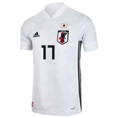 Mujer Selección De Fútbol De Japón Camiseta Tatsuhiro Sakamoto #17 2ª Equipación Blanco 2021 Chile