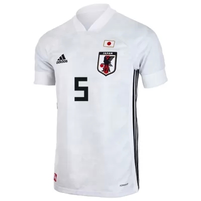 Hombre Selección De Fútbol De Japón Camiseta Yuto Nagatomo #5 2ª Equipación Blanco 2021 Chile