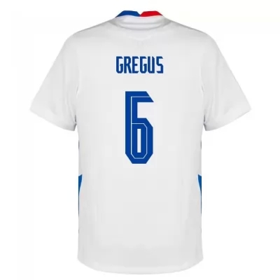 Mujer Selección de fútbol de Eslovaquia Camiseta Jan Gregus #6 2ª Equipación Blanco 2021 Chile
