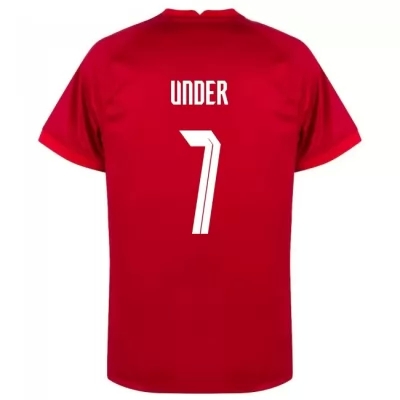 Mujer Selección de fútbol de Turquía Camiseta Cengiz Under #7 2ª Equipación Rojo 2021 Chile