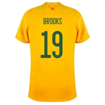 Mujer Selección de fútbol de Gales Camiseta David Brooks #19 2ª Equipación Amarillo 2021 Chile