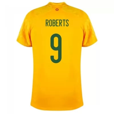 Mujer Selección de fútbol de Gales Camiseta Tyler Roberts #9 2ª Equipación Amarillo 2021 Chile