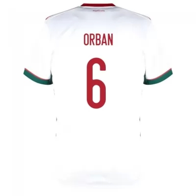 Mujer Selección De Fútbol De Hungría Camiseta Willi Orban #6 2ª Equipación Blanco 2021 Chile