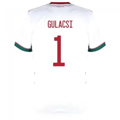 Mujer Selección de fútbol de Hungría Camiseta Peter Gulacsi #1 2ª Equipación Blanco 2021 Chile