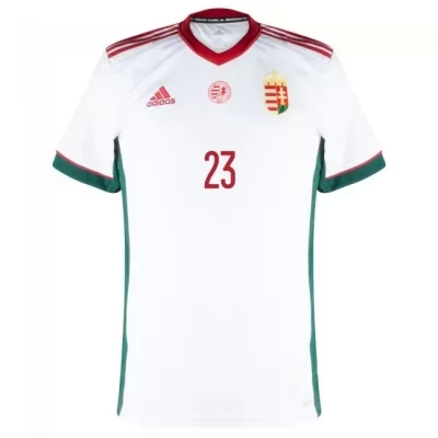 Mujer Selección de fútbol de Hungría Camiseta Nemanja Nikolics #23 2ª Equipación Blanco 2021 Chile