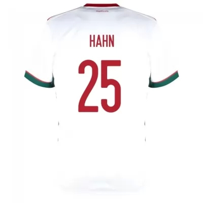 Mujer Selección De Fútbol De Hungría Camiseta Janos Hahn #25 2ª Equipación Blanco 2021 Chile