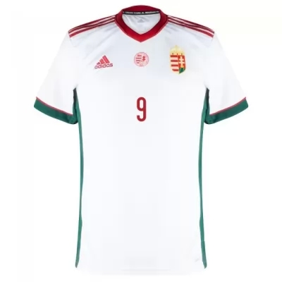 Mujer Selección de fútbol de Hungría Camiseta Adam Szalai #9 2ª Equipación Blanco 2021 Chile