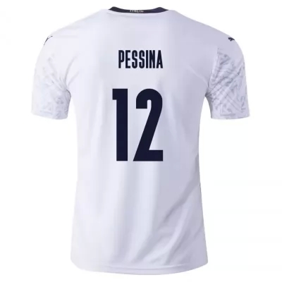 Mujer Selección de fútbol de Italia Camiseta Matteo Pessina #12 2ª Equipación Blanco 2021 Chile