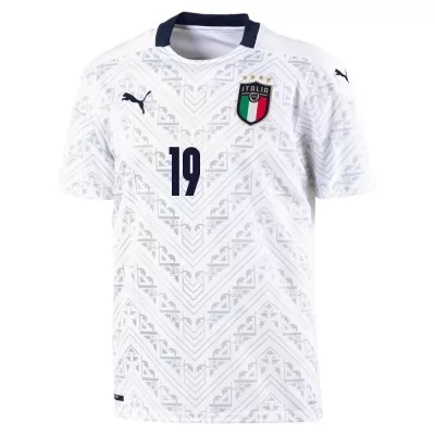 Mujer Selección de fútbol de Italia Camiseta Leonardo Bonucci #19 2ª Equipación Blanco 2021 Chile