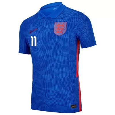 Mujer Selección de fútbol de Inglaterra Camiseta Marcus Rashford #11 2ª Equipación Azul 2021 Chile
