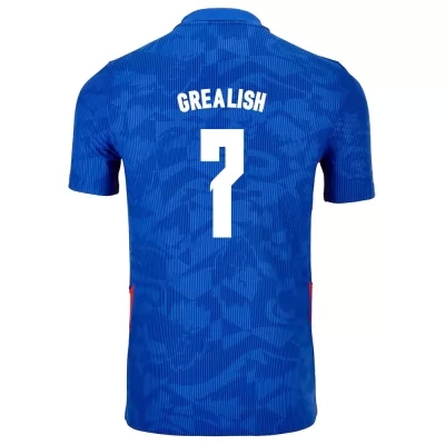 Mujer Selección de fútbol de Inglaterra Camiseta Jack Grealish #7 2ª Equipación Azul 2021 Chile