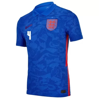 Mujer Selección De Fútbol De Inglaterra Camiseta Declan Rice #4 2ª Equipación Azul 2021 Chile