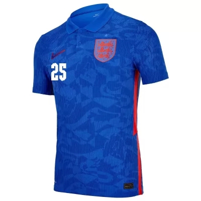 Mujer Selección de fútbol de Inglaterra Camiseta Bukayo Saka #25 2ª Equipación Azul 2021 Chile