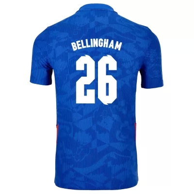 Niño Selección de fútbol de Inglaterra Camiseta Jude Bellingham #26 2ª Equipación Azul 2021 Chile