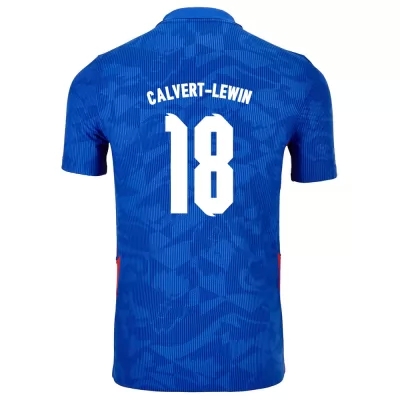 Niño Selección de fútbol de Inglaterra Camiseta Dominic Calvert-Lewin #18 2ª Equipación Azul 2021 Chile