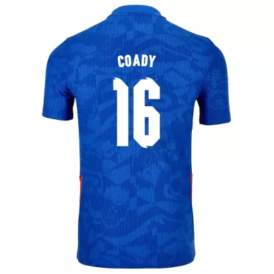 Mujer Selección de fútbol de Inglaterra Camiseta Conor Coady #16 2ª Equipación Azul 2021 Chile