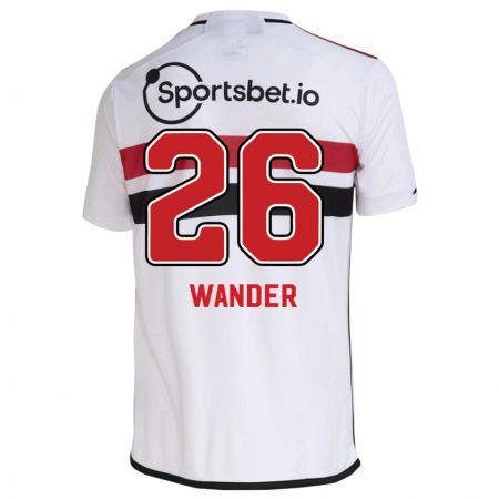 Kandiny Niño Camiseta Talles Wander #26 Blanco 1ª Equipación 2023/24 La Camisa Chile