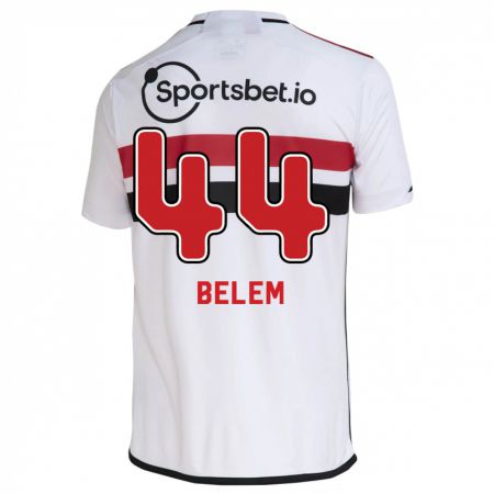 Kandiny Niño Camiseta Matheus Belém #44 Blanco 1ª Equipación 2023/24 La Camisa Chile