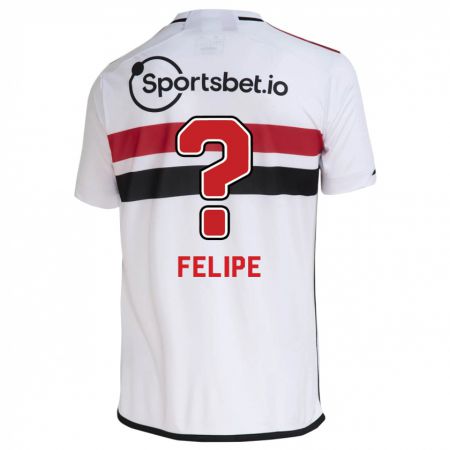 Kandiny Niño Camiseta Luis Felipe #0 Blanco 1ª Equipación 2023/24 La Camisa Chile