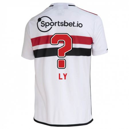 Kandiny Niño Camiseta Iba Ly #0 Blanco 1ª Equipación 2023/24 La Camisa Chile