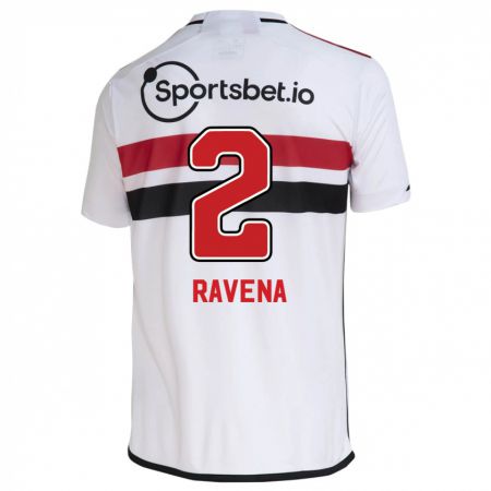 Kandiny Niño Camiseta Ravena #2 Blanco 1ª Equipación 2023/24 La Camisa Chile
