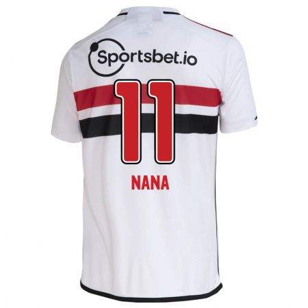 Kandiny Niño Camiseta Naná #11 Blanco 1ª Equipación 2023/24 La Camisa Chile