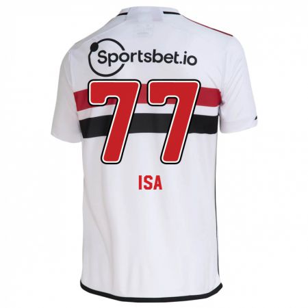 Kandiny Niño Camiseta Isa #77 Blanco 1ª Equipación 2023/24 La Camisa Chile