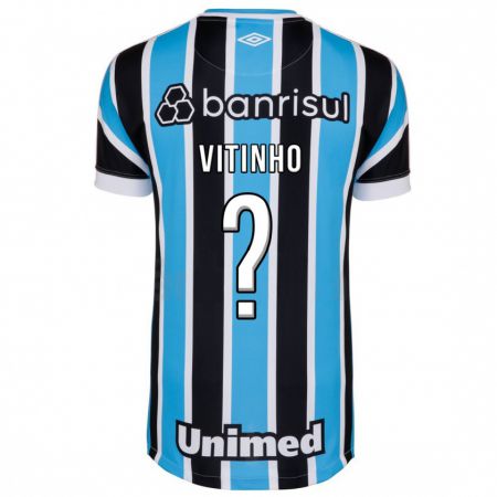 Kandiny Niño Camiseta Vitinho #0 Azul 1ª Equipación 2023/24 La Camisa Chile