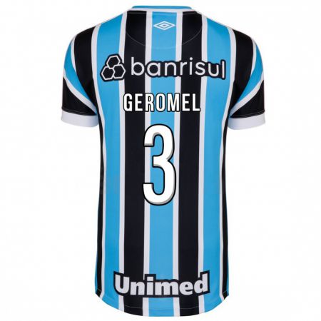 Kandiny Niño Camiseta Pedro Geromel #3 Azul 1ª Equipación 2023/24 La Camisa Chile