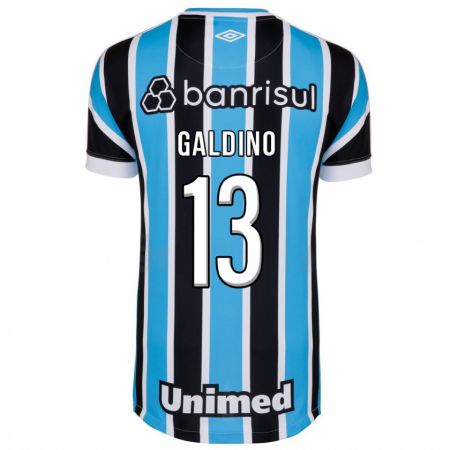 Kandiny Niño Camiseta Everton Galdino #13 Azul 1ª Equipación 2023/24 La Camisa Chile