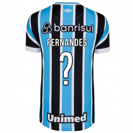 Kandiny Niño Camiseta Nathan Fernandes #0 Azul 1ª Equipación 2023/24 La Camisa Chile