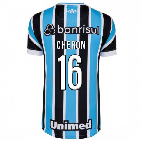 Kandiny Niño Camiseta Bruno Cheron #16 Azul 1ª Equipación 2023/24 La Camisa Chile