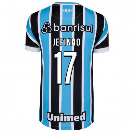 Kandiny Niño Camiseta Jefinho #17 Azul 1ª Equipación 2023/24 La Camisa Chile