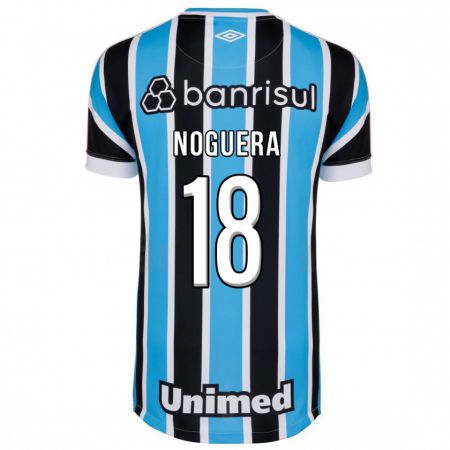 Kandiny Niño Camiseta Freddy Noguera #18 Azul 1ª Equipación 2023/24 La Camisa Chile