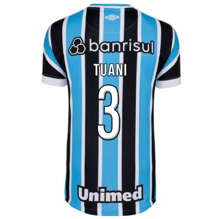 Kandiny Niño Camiseta Tuani #3 Azul 1ª Equipación 2023/24 La Camisa Chile