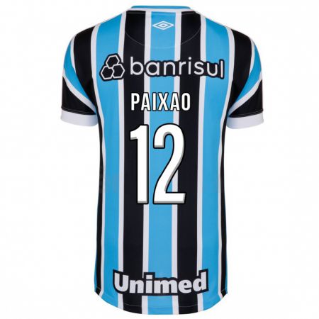 Kandiny Niño Camiseta Iasmin Paixão #12 Azul 1ª Equipación 2023/24 La Camisa Chile
