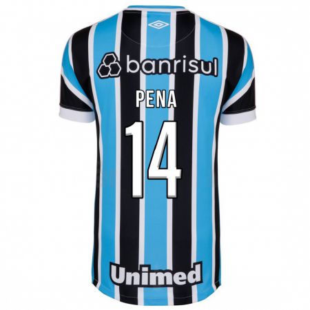 Kandiny Niño Camiseta Jessica Peña #14 Azul 1ª Equipación 2023/24 La Camisa Chile