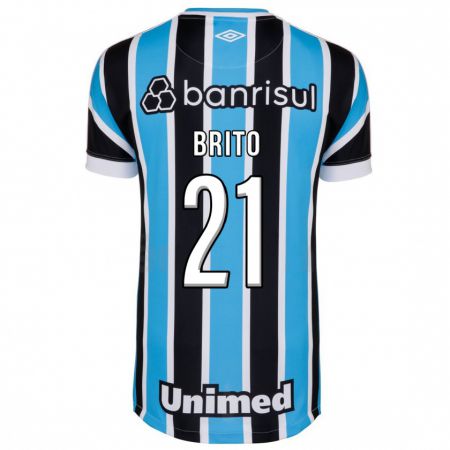 Kandiny Niño Camiseta Brito #21 Azul 1ª Equipación 2023/24 La Camisa Chile